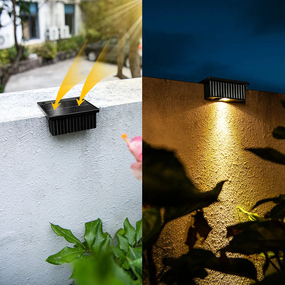 Solar Lights Courtyard Luxury Homes Outdoor Gardens Wall Washing Lamp Zpaxo