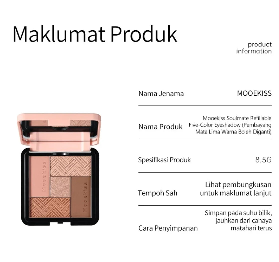 Mooekiss Eyeshadow Palette Multiple Colors One Palette Multipurpose 8.5g Makeup Cosmetics Zpaxo