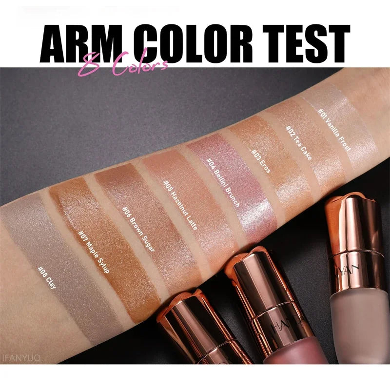 Liquid Contouring Highlighter Stick Pearlescent Matte Highlighters Lasting Smooth 3D Body Face Brightening Makeup Cosmetics Zpaxo