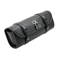 Motorcycle Tool Bag Barrel Handlebar Lock Waterproof PU Leather Cool