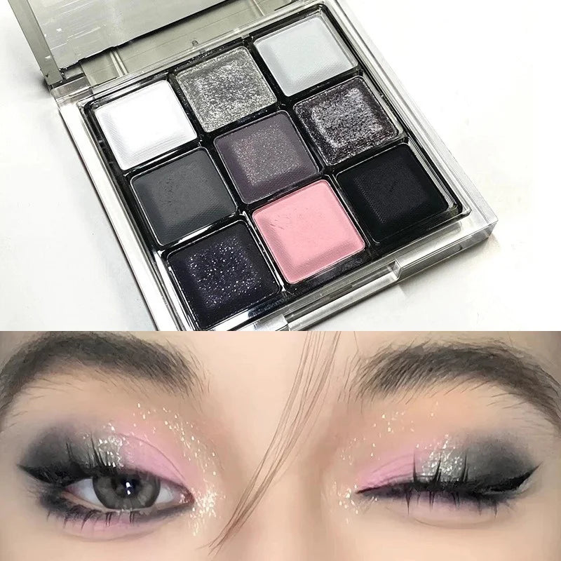 Black Pink Smoky Eye Shadow Palette Pearlescent Matte Chocolate Eyeshadow Palette Long Lasting Eyes Base Shade Powder Cosmetics Zpaxo