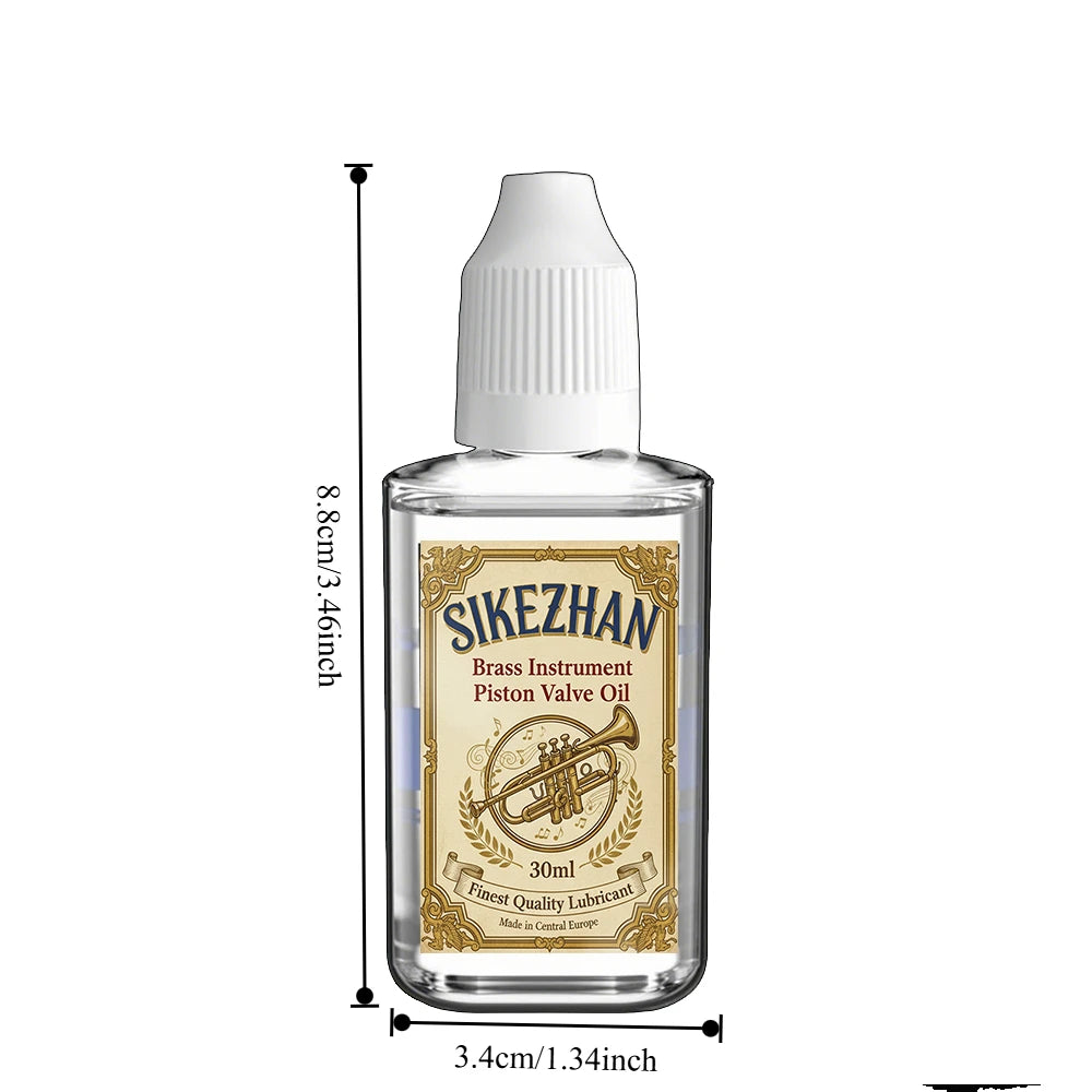 Premium Brass Valve Oil for Trumpet Trombone Tuba - Long-Lasting Piston Lubricant, Smooth Action & Fast Response Brass Care Oil Zpaxo