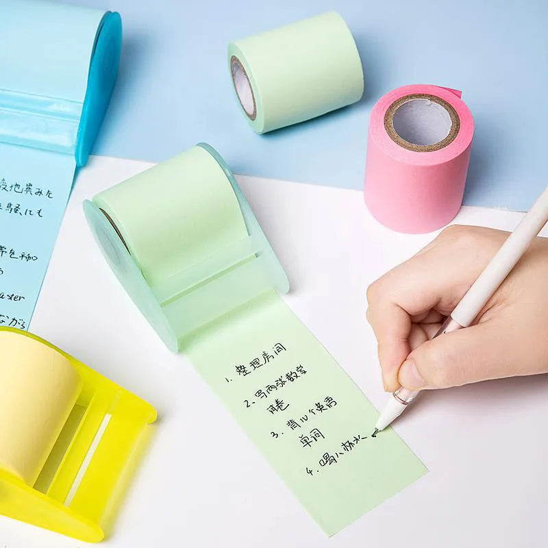 Creative Tape-style Sticky Notes Tearable Replaceable Paper Core 8m