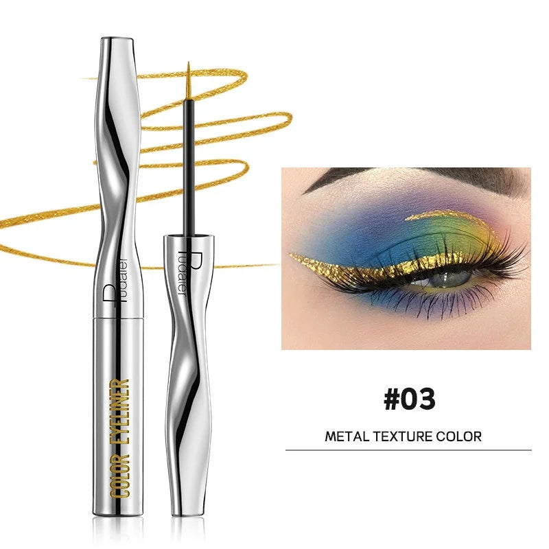 Colourful Eyeliner Liquid Waterproof Matte Pearllight Pen Long Zpaxo 03
