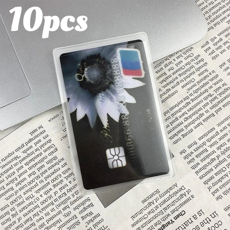 PVC Waterproof Transparent Card Holder Plastic Id Holders Case