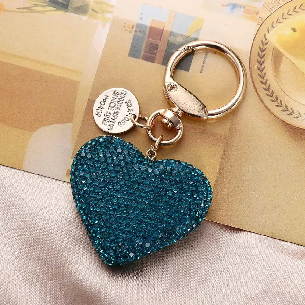 Car Accessories Simple Rhinestone Backpack Pendant Metal Crystal Zpaxo
