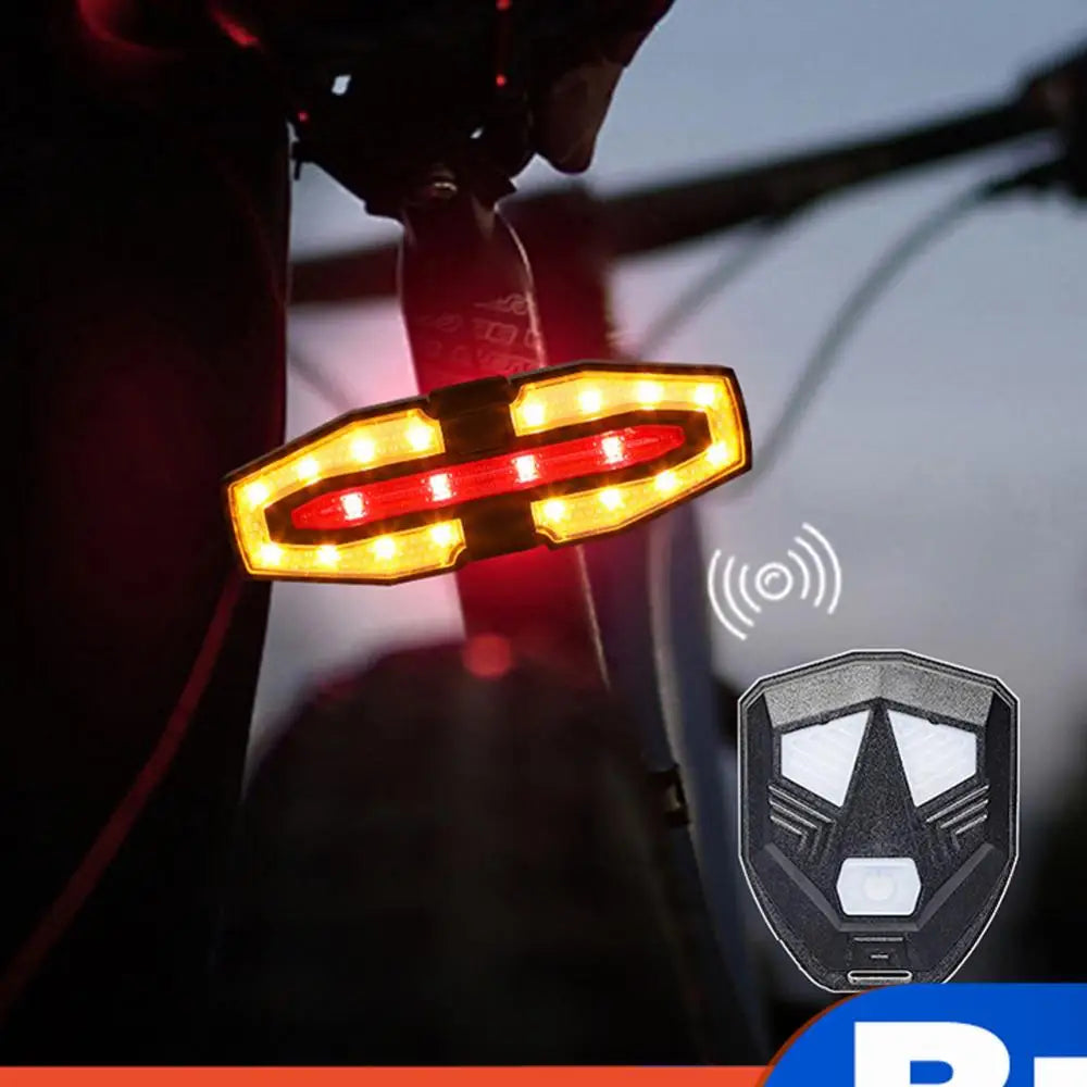 Electric Scooter Turn Signal Taillight USB Rechargable Remote Control