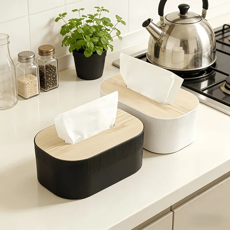 Arched Tissue Box Lid Large Towel Dispenser Oil Rubbed End Suitable