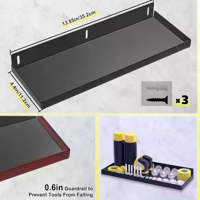 Metal Tool Organizer Wall Mount For Storage Of Screwdrivers, Pliers, Hammers, And Wrenches In Workshop Zpaxo