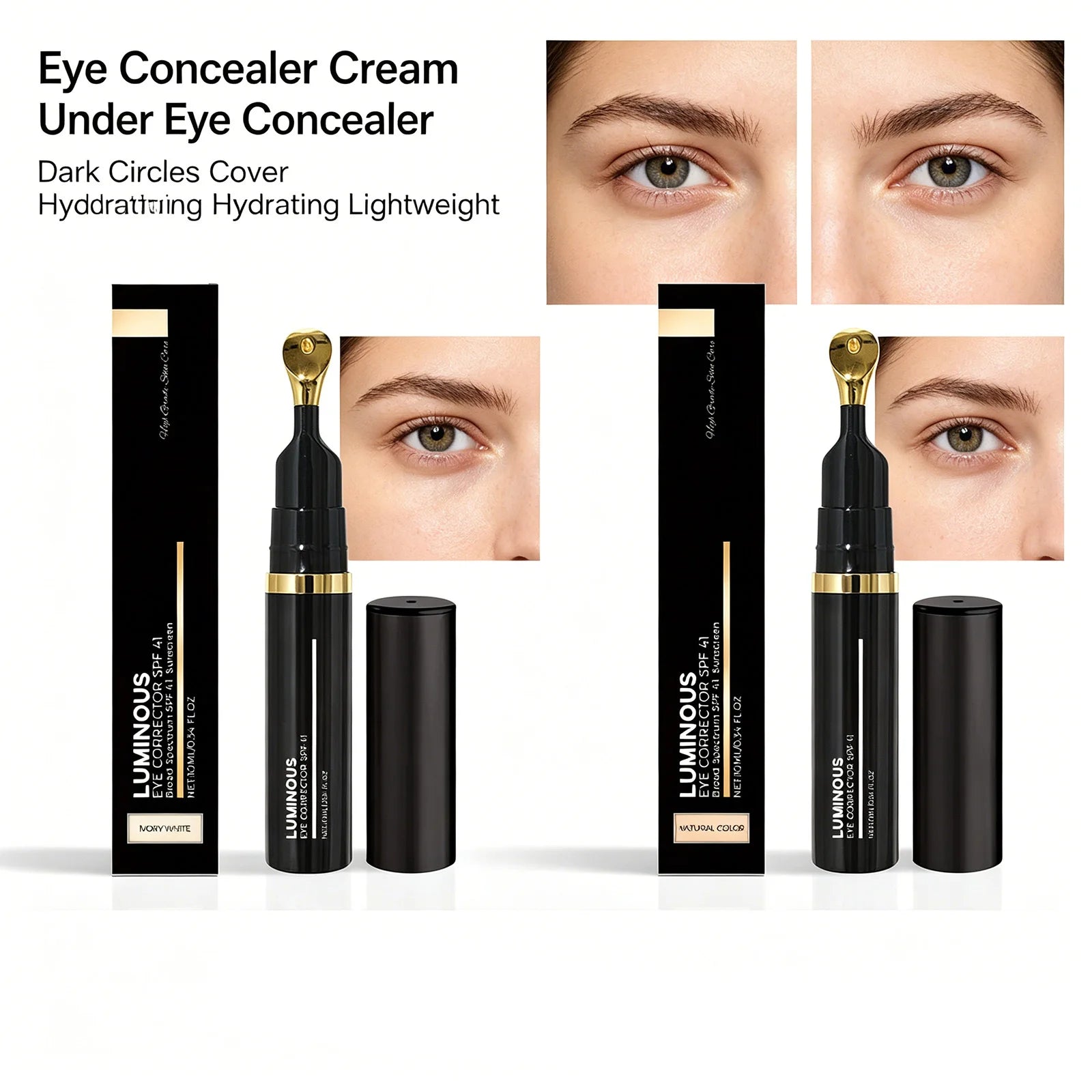 Dark Circles Concealer Deep Hydrating Moisturizing Lightweight Anti Aging Eye Cream Sun Protection Fine Lines Reducer Cosmetic Zpaxo