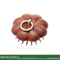 Pumpkin Design Detangling Hairbrush Sandalwood Mini Hair Brush Women Portable Pocket Head Scalp Massage Brush Wide Tooth Comb Zpaxo mini massage brush China Mainland