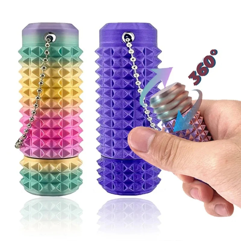Little Ouchies Fidget Pocket Mini Spiky Grippie Stim Keychain Venting Zpaxo