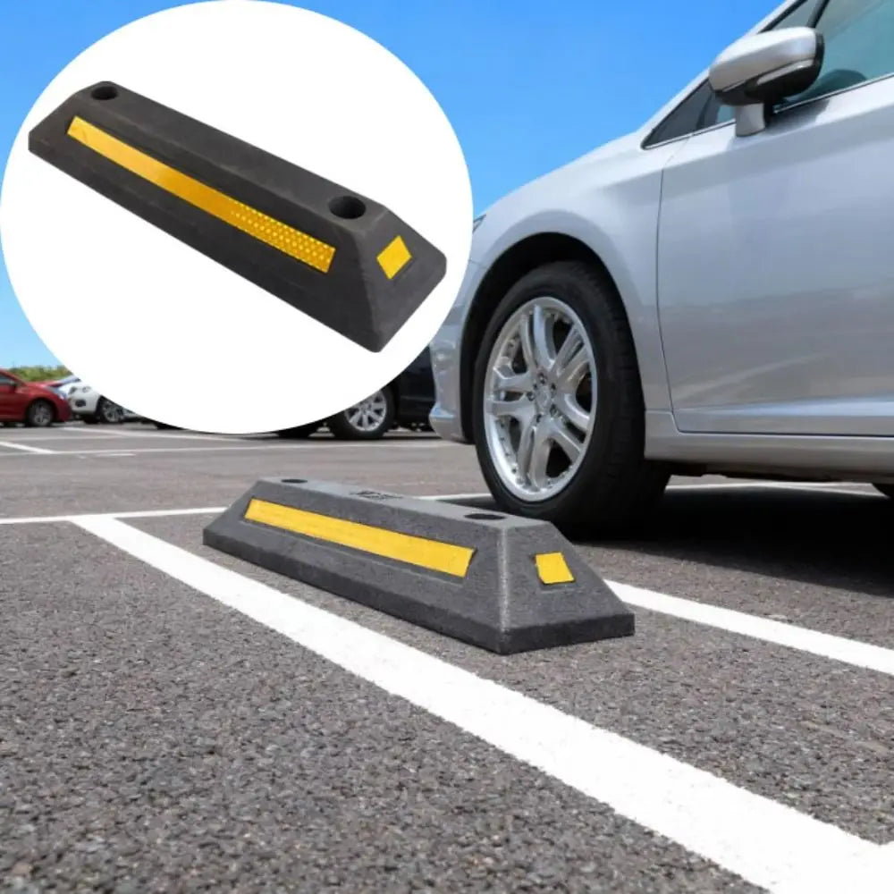 Aid Heavy Duty Parking Stopper Rubber Rubber-plastic Wheel Stop Zpaxo