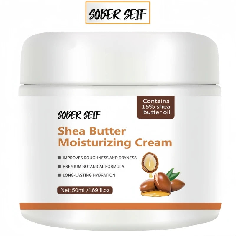 Shea Butter Ceramide Hyaluronic Acid Body Cream 72H Hydrating Gentle Body Lotion Travel Portable Daily Skincare Valentine Gift Zpaxo