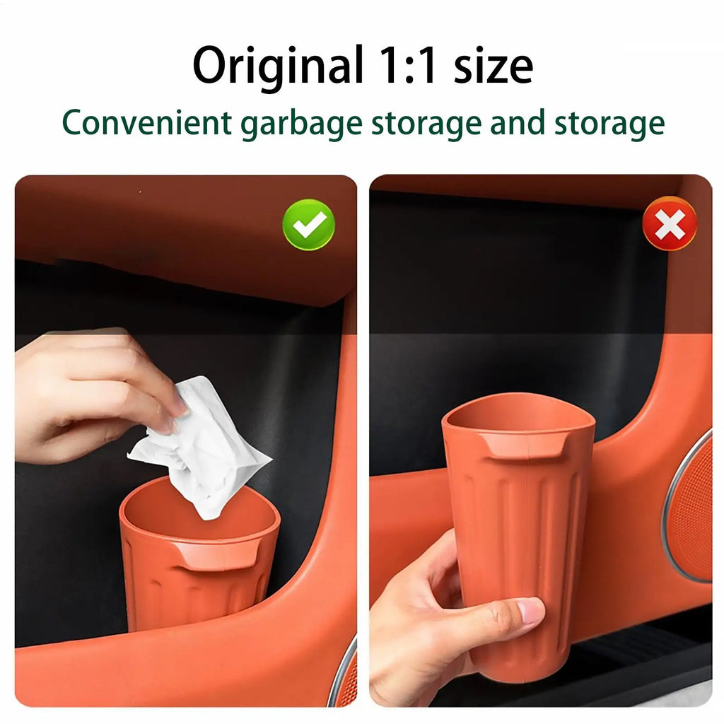 Mini Silicone Car Trash Can – Auto Cup Holder Garbage Bin Car Trash Bin Zpaxo
