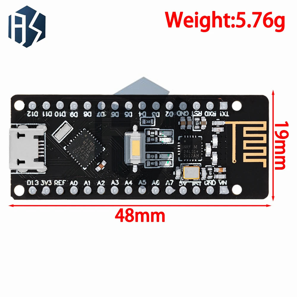 RF-Nano Arduino Nano V3 0 Micro USB Board ATmega328P QFN32 5V 16M Zpaxo
