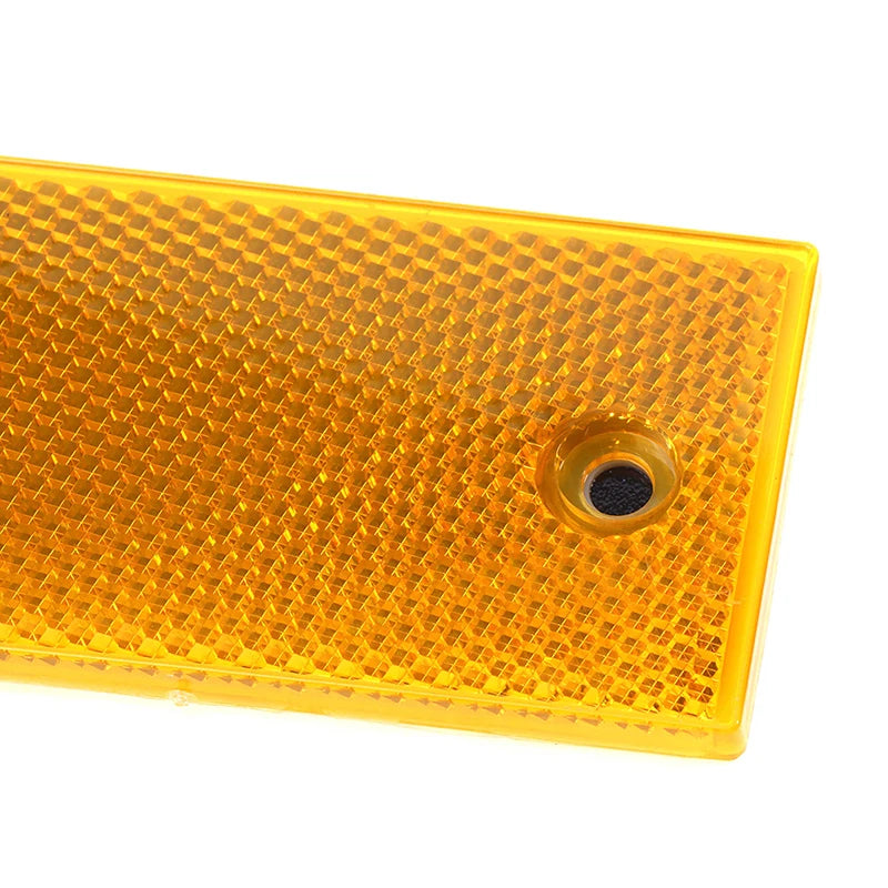 Red White Orange Truck Motorcycle Adhesive Rectangle Plastic