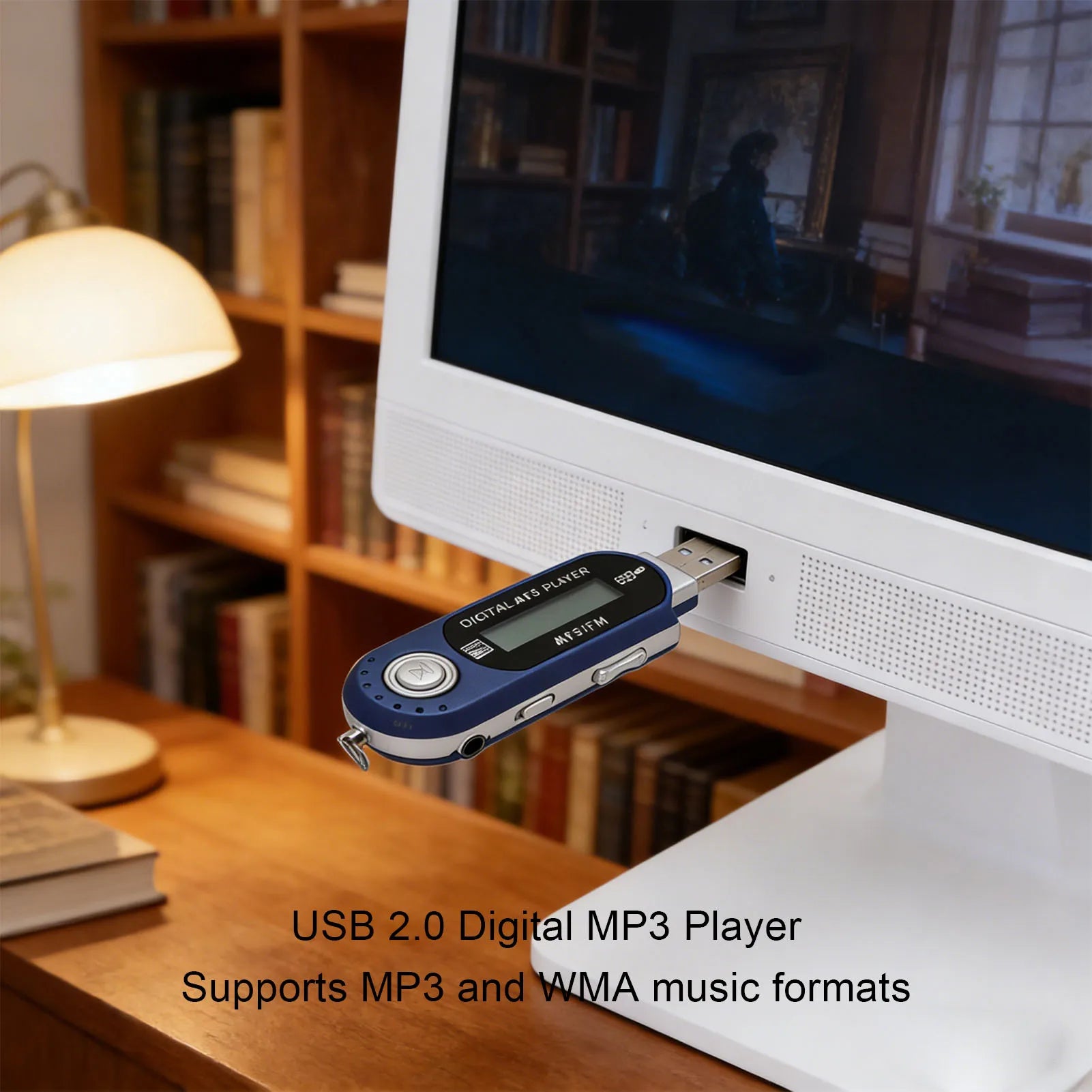 Portable Music Player USB 2 0 MP3 Retro Digital LCD Display Supports