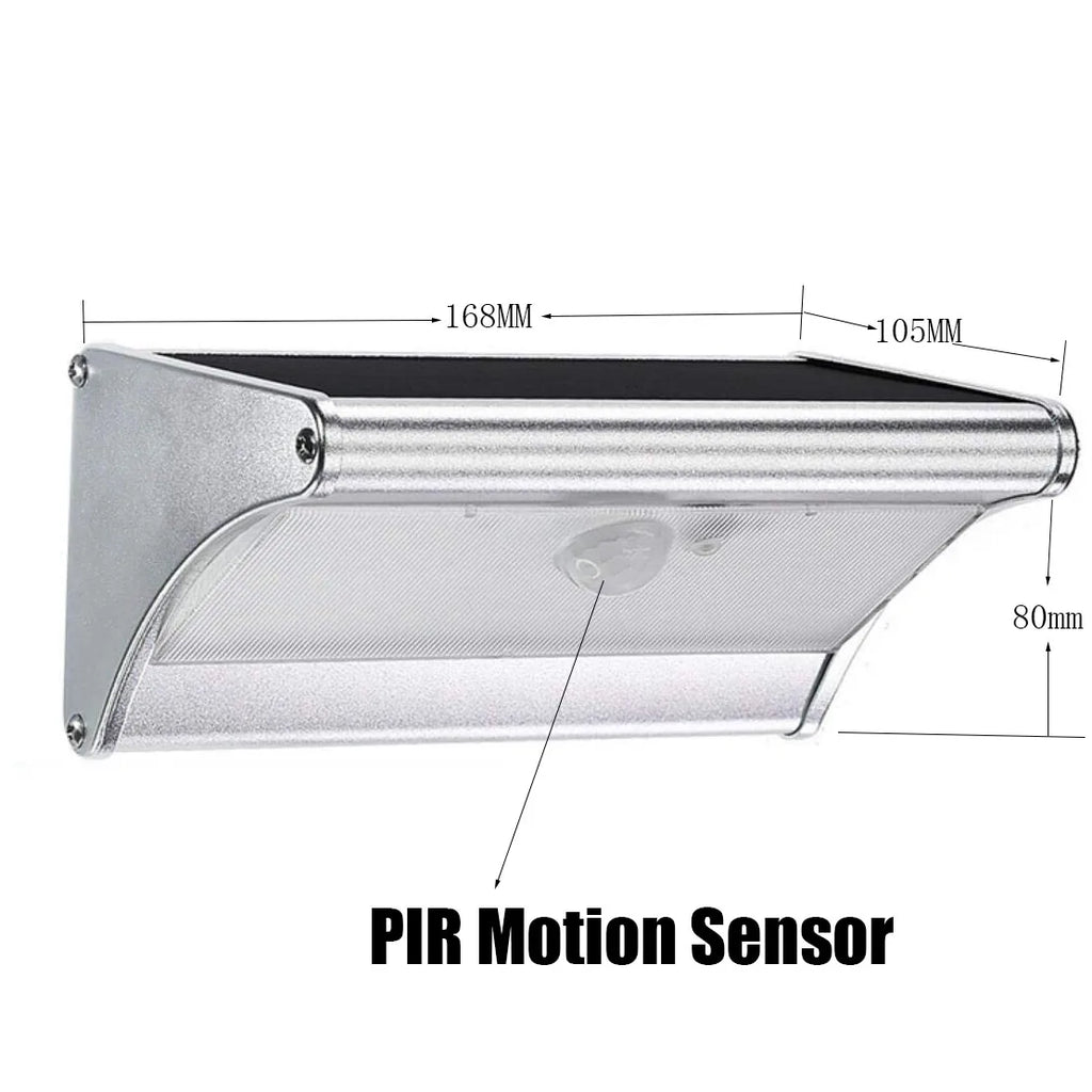 Outdoor Solar Flood Light Motion Sensor Aluminum 4 Modes Lighting Wall Lights Security Lamp for Garden Fence Zpaxo