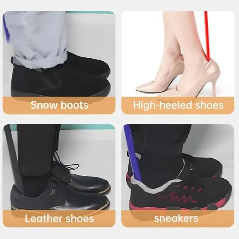 Extra Long Shoe Horns Black Plastic Shoe Horn Spoon Shape Shoehorn Shoe Lifter Flexible Shoe Lifter Shoes Accessorie Zpaxo