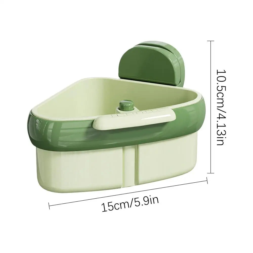 Kitchen Sink Corner Strainer Suction Cup Openable Food Waste Filter Zpaxo Green