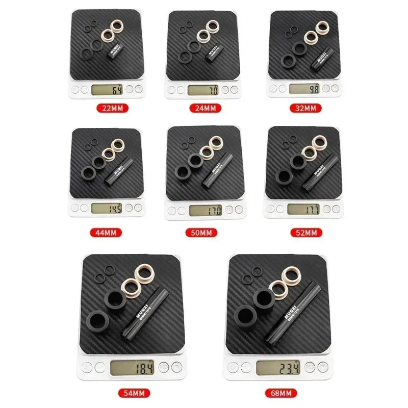MTB Rear Shock DU Bushing Sleeve – ID 8mm OD 12mm, 22–68mm