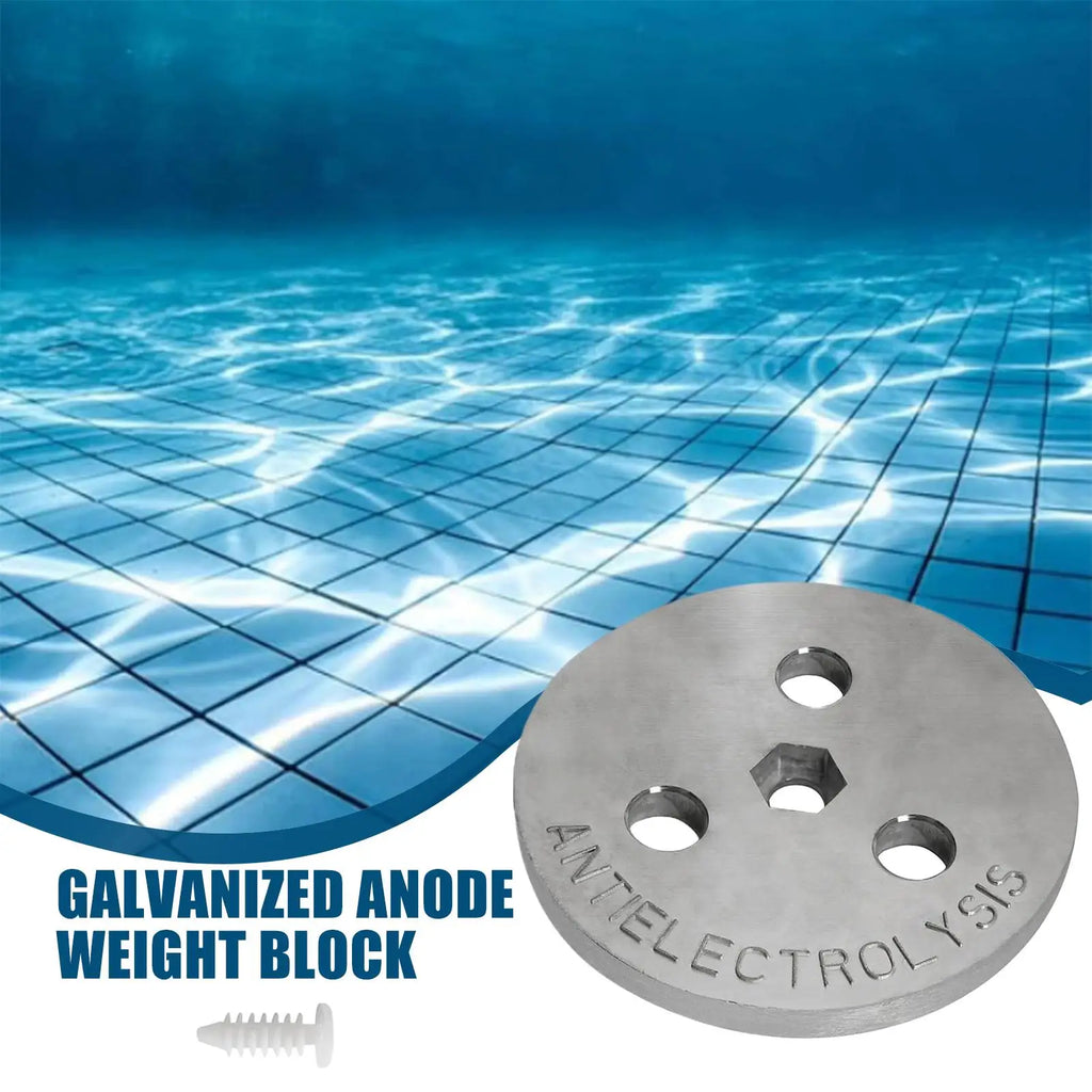 Zinc Anode Saltwater Pool Anti-electrolysis Plate Bolt Internal