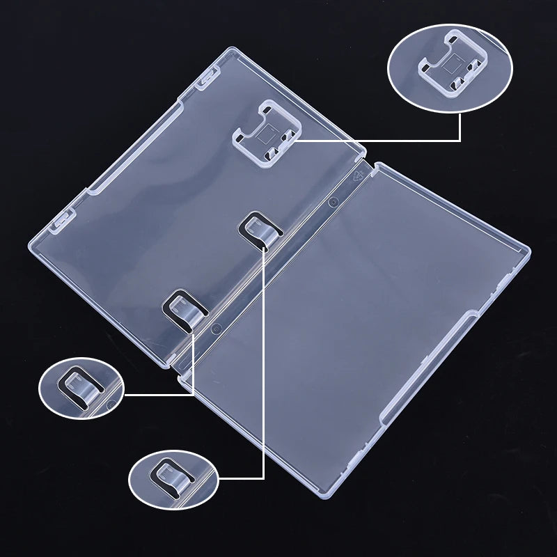 Game Card Storage Case Box Transparent Cartridge Holder Shell Switch