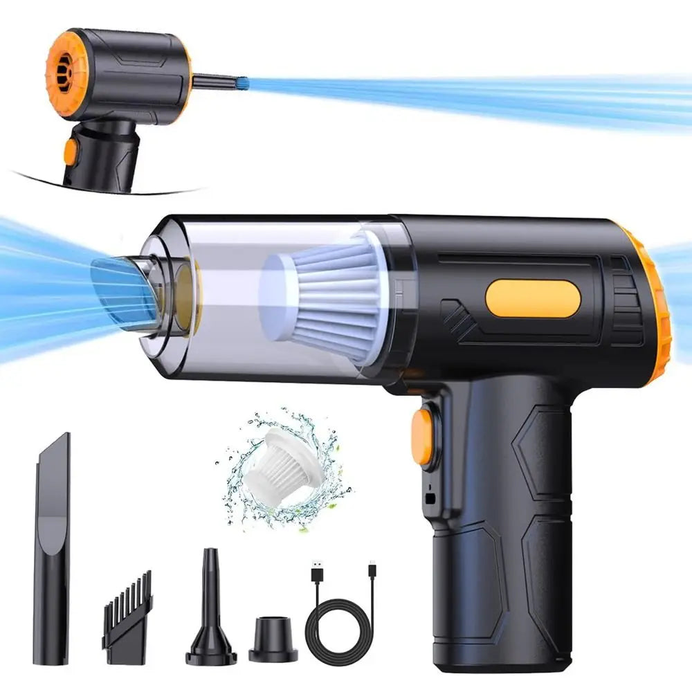 Powerful Suction Wireless Vacuum Cleaner Wet & Dry TYPE-C Fast Charge Mini Vacuum Cleaner Lightweight Durable Construction Zpaxo
