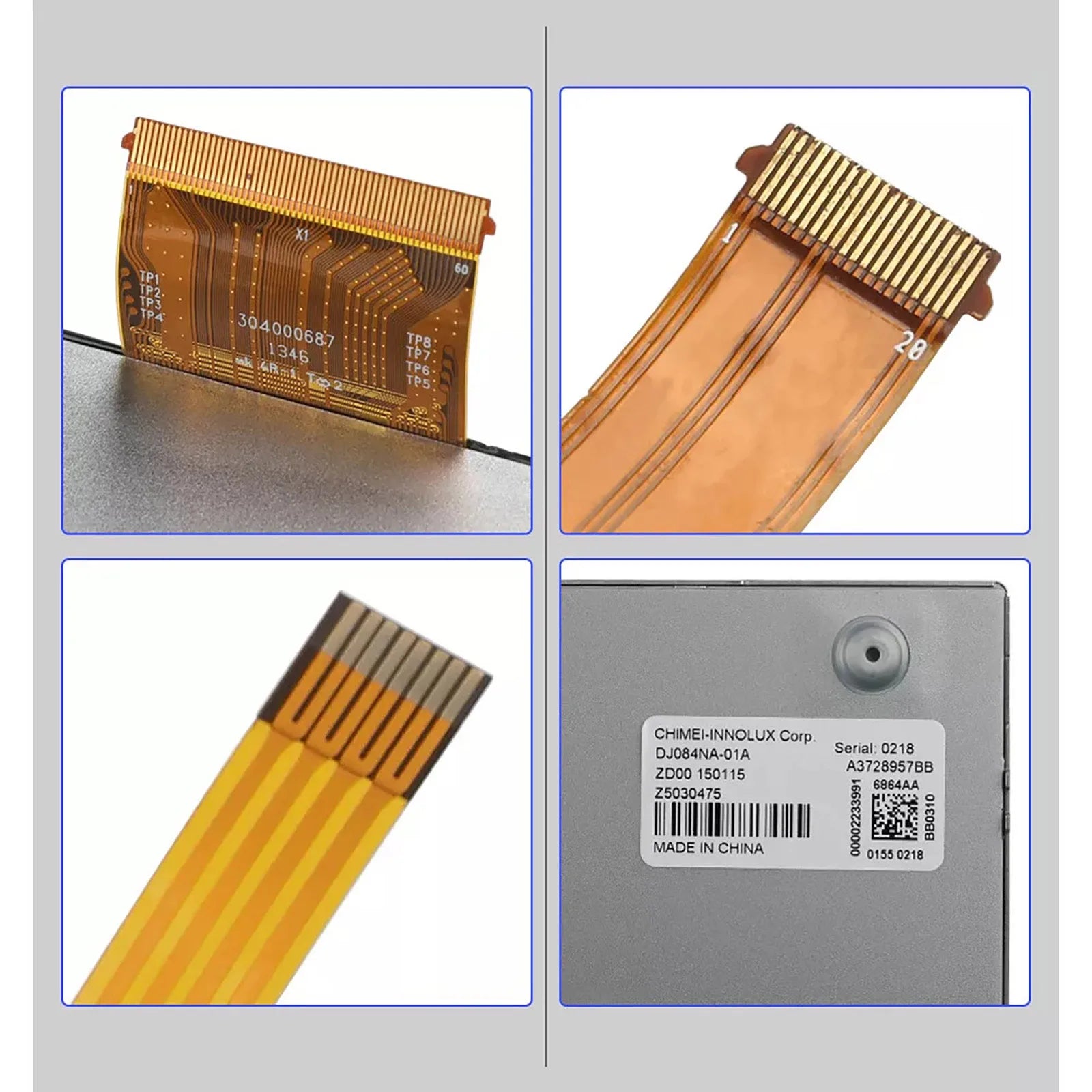 DJ084NA-01A 8 4 Uconnect LCD Monitor Touch Screen Replacement Parts