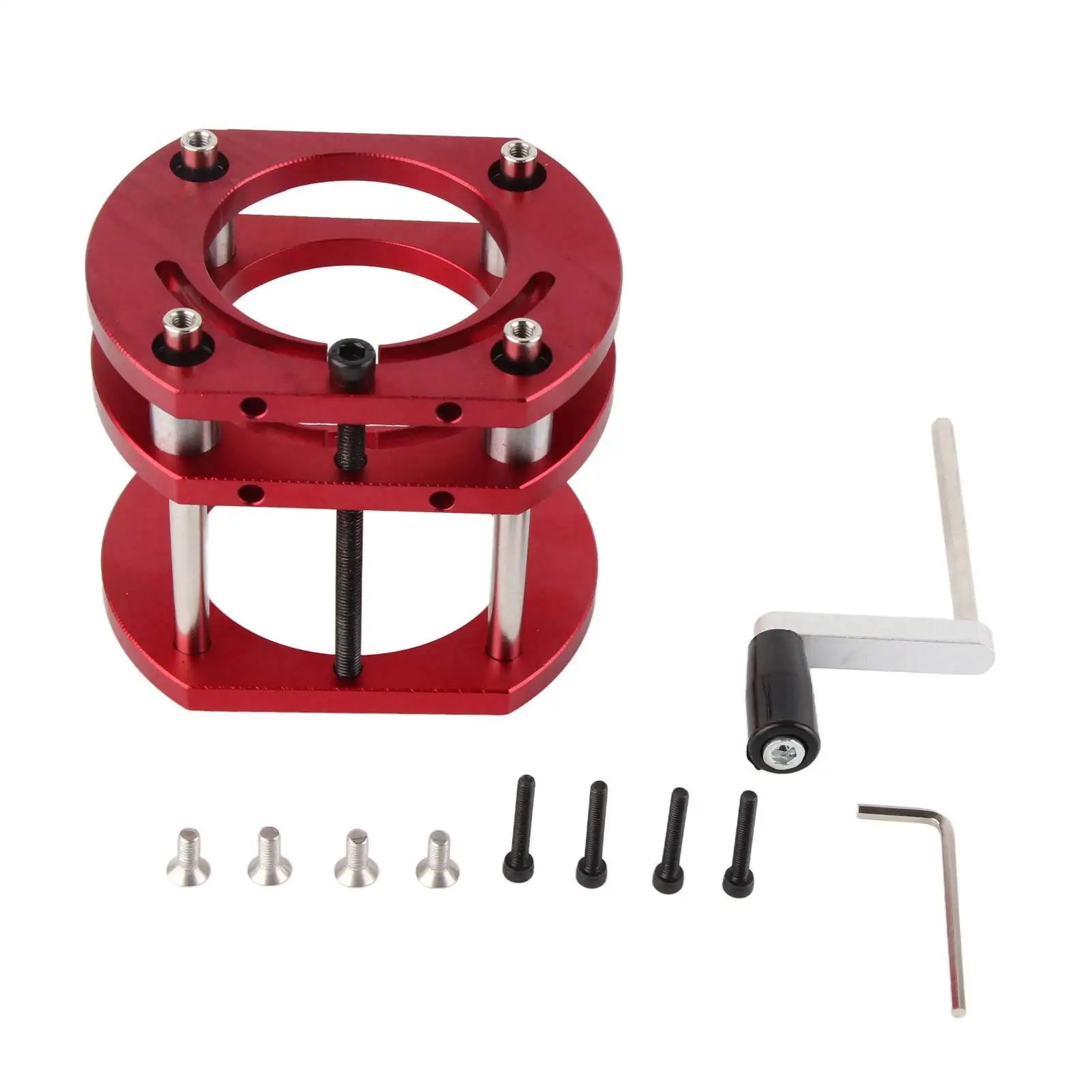 Router Lift Base Aluminum Alloy Stainless Steel 4 Jaw Clamping Table