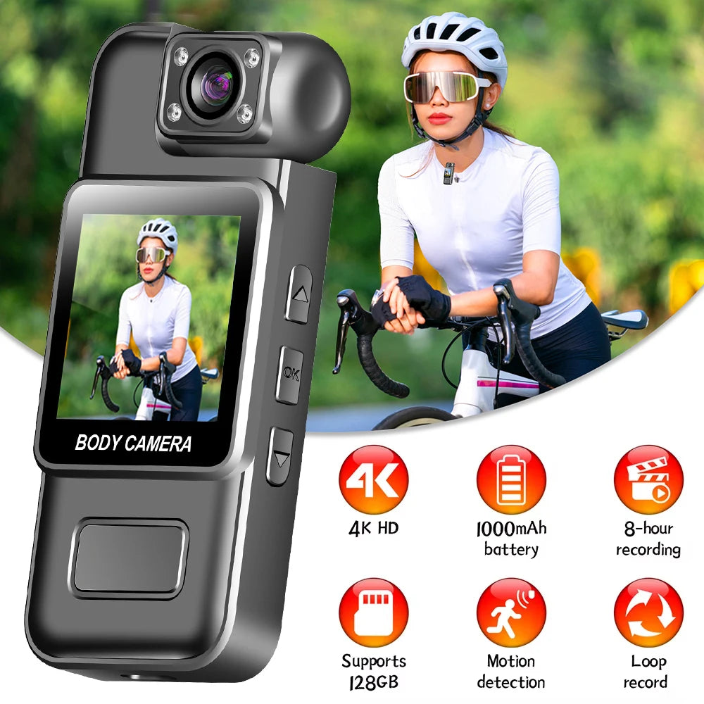 Ultra HD 4K WiFi Mini Camera Portable Digital Video Recorder Police Body Cam Infrared Night Vision Sports DV Small Camcorder Zpaxo