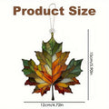 Fall Leaves Thanksgiving Decor Autumn Decor Wall Decor Fall Leaves Maple Leaves Stained Fall Decorations Acrylic Wall Art Zpaxo Colorful