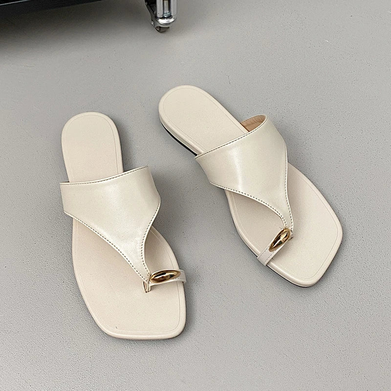 Women's Sandals Fashion Braided Roman Summer Retro Brown Open Toe Low