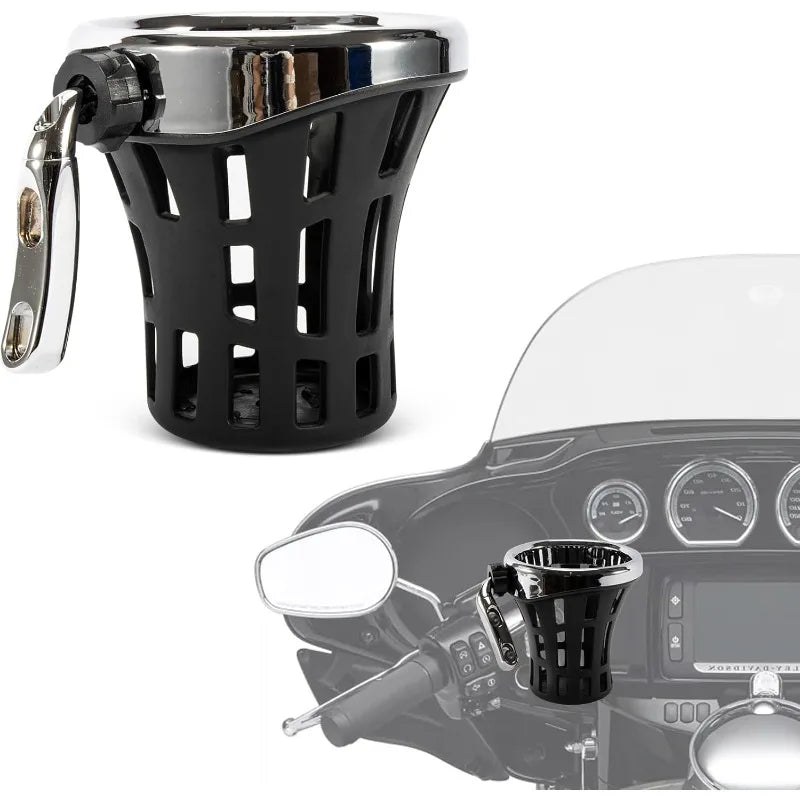 Motorcycle Handlebar Cup Holder – Harley, Honda & More
