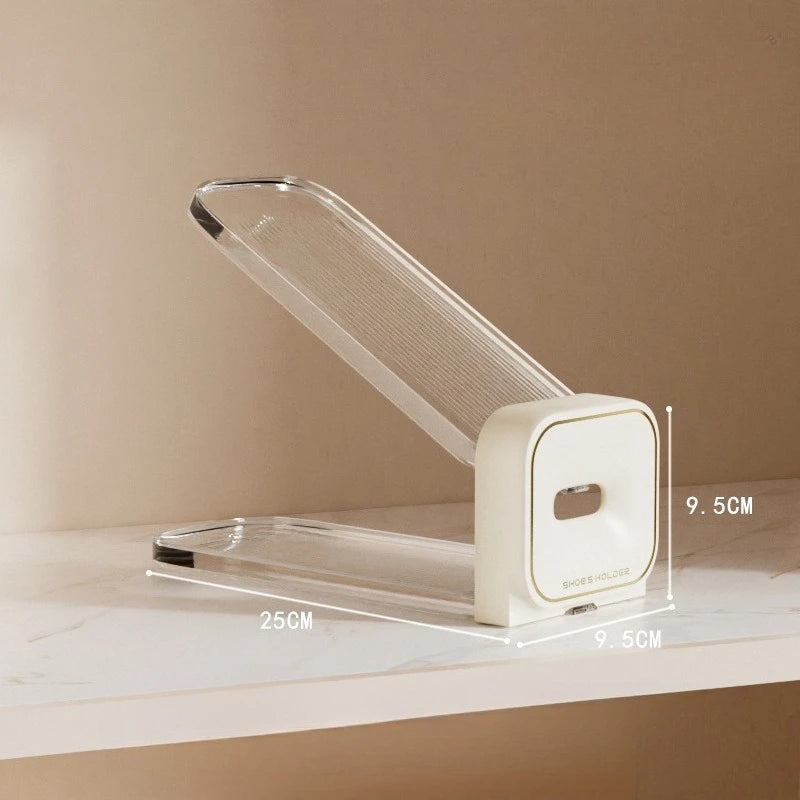 New 4PCS Adjustable Double-layer Shoe Holder and Shoe Cabinet for Household Use, Storing Plastic Shoe Racks To Save Space Zpaxo