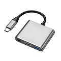 3-in-1 USB-C to HDMI Adapter Hub – USB 3.0 & PD Charging USB-C Hub Adapter Zpaxo black