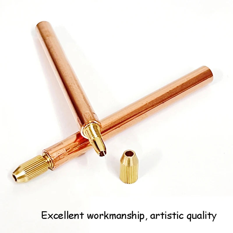 1Set Battery Spot Welding Pen Handheld Copper Belt 3mm Core DIY Point Touch Pen Thread Fixed For Battery Spot Welding Zpaxo