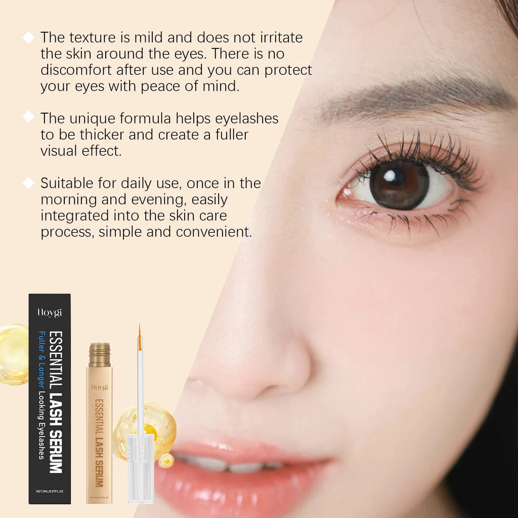 Hoygi 2ml Lash Enhancing Serum Natural Looking Lift and Definition Smudge Proof Flex Hold Formula Clump Free Daily Mascara Zpaxo