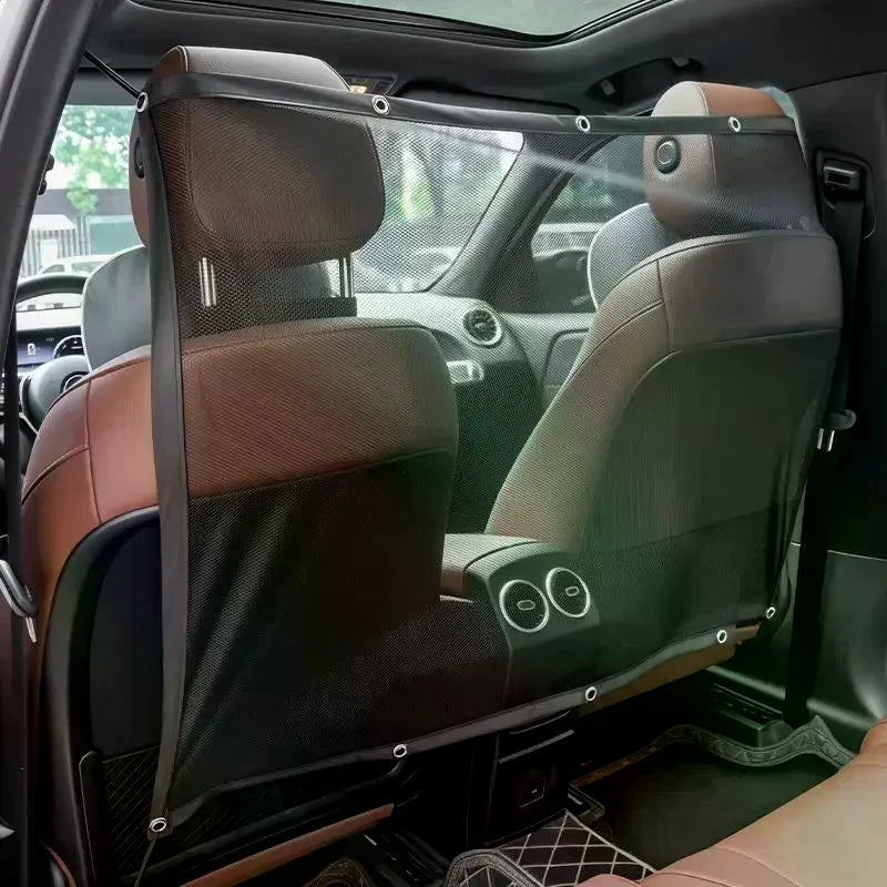 Car Pet Barrier Net – Universal Breathable Mesh Dog Safety Net