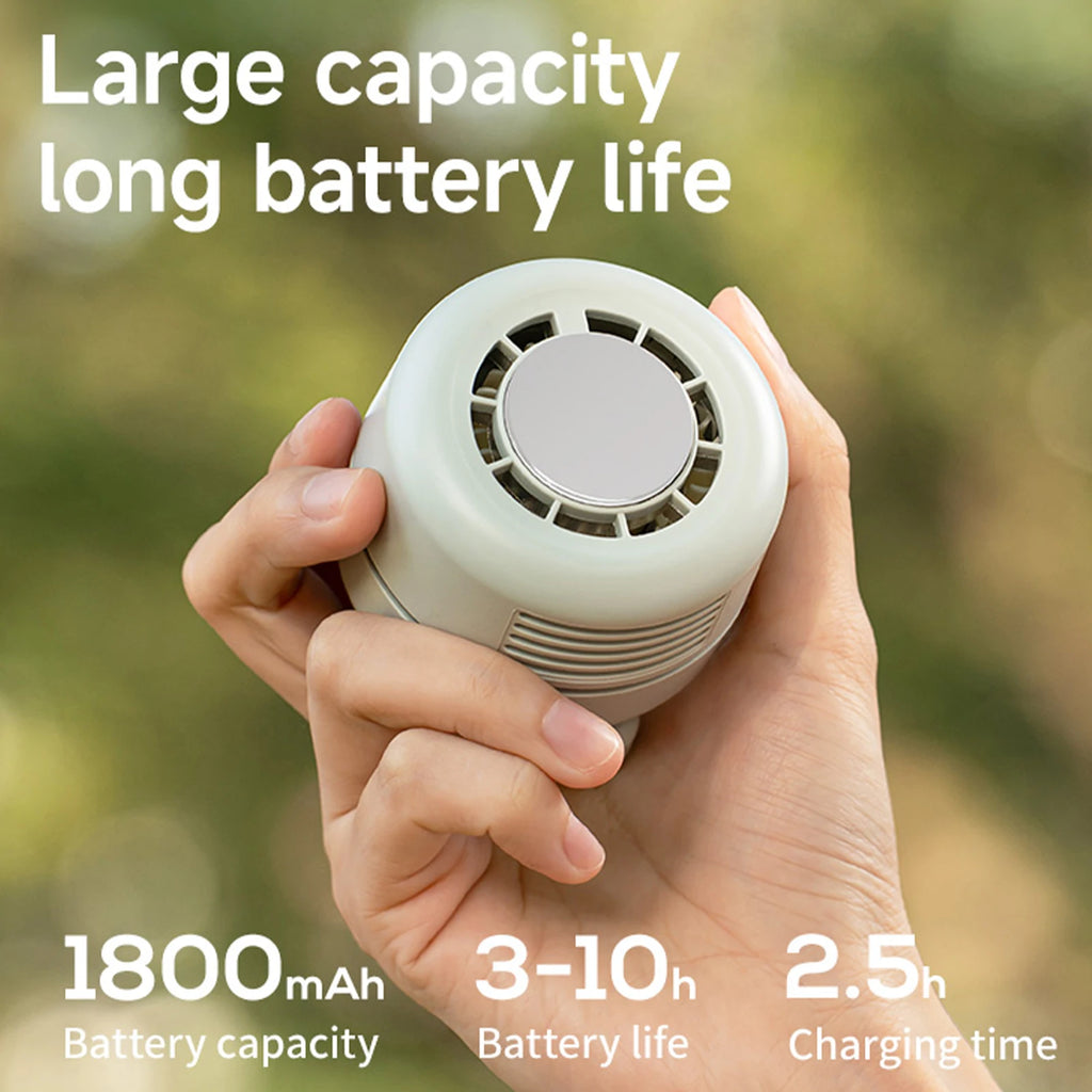 Silent Small Clip Fan 3 Speed Adjustable Mini Personal 1800mAh