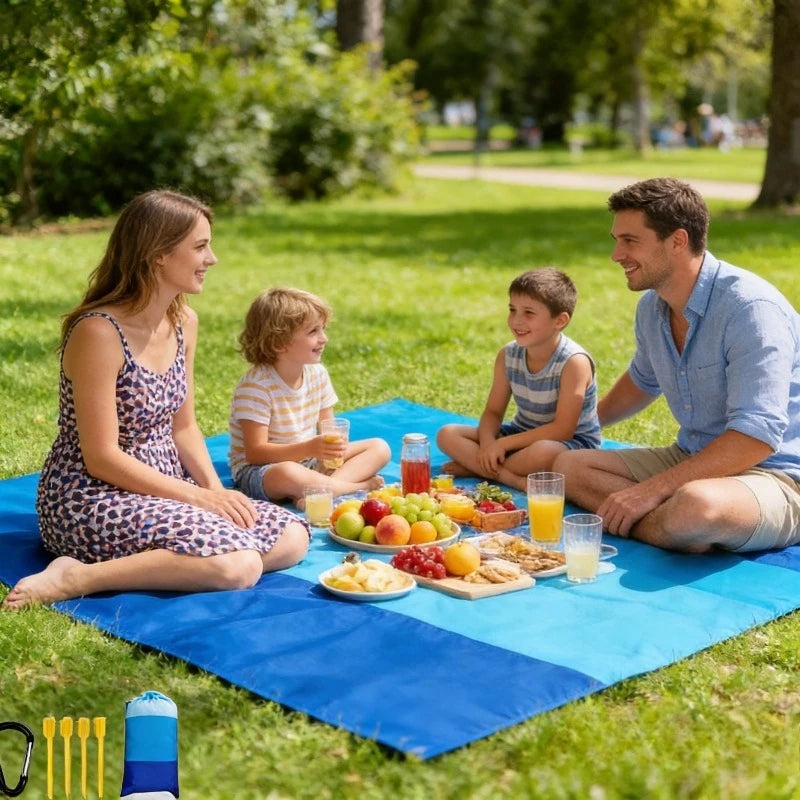 Extra Large Beach Mat 1-3 Adults Quick-dry Outdoor Placemat Perfect