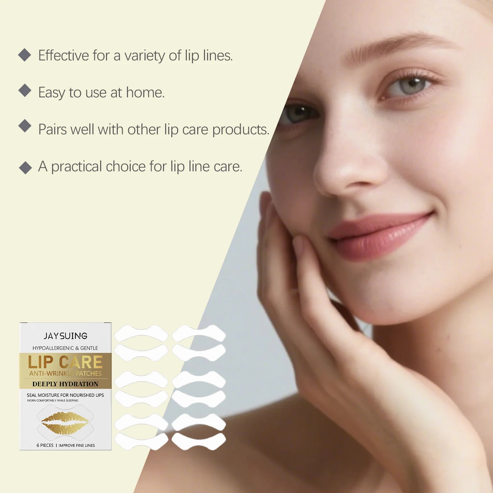 Hyaluronic Acid Nourishing Lip Mask Improve Fine Lines Reduce Dead Skin Long-Lasting Hydration Gentlees Dudu Lip Care Patches Zpaxo