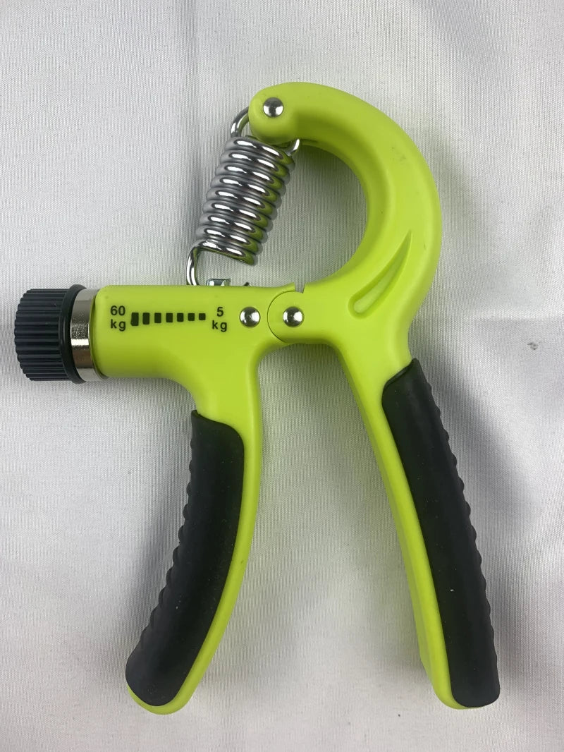 Gym Fitness Adjustable Count Hand Grip Set Finger Forearm Strength Muscle Recovery Gripper Exerciser Trainer Ball Decompression Zpaxo Plain green only 1