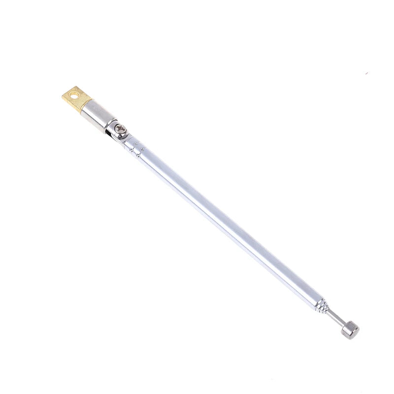 37cm 5-Section Telescopic Stainless Steel AM FM Antenna