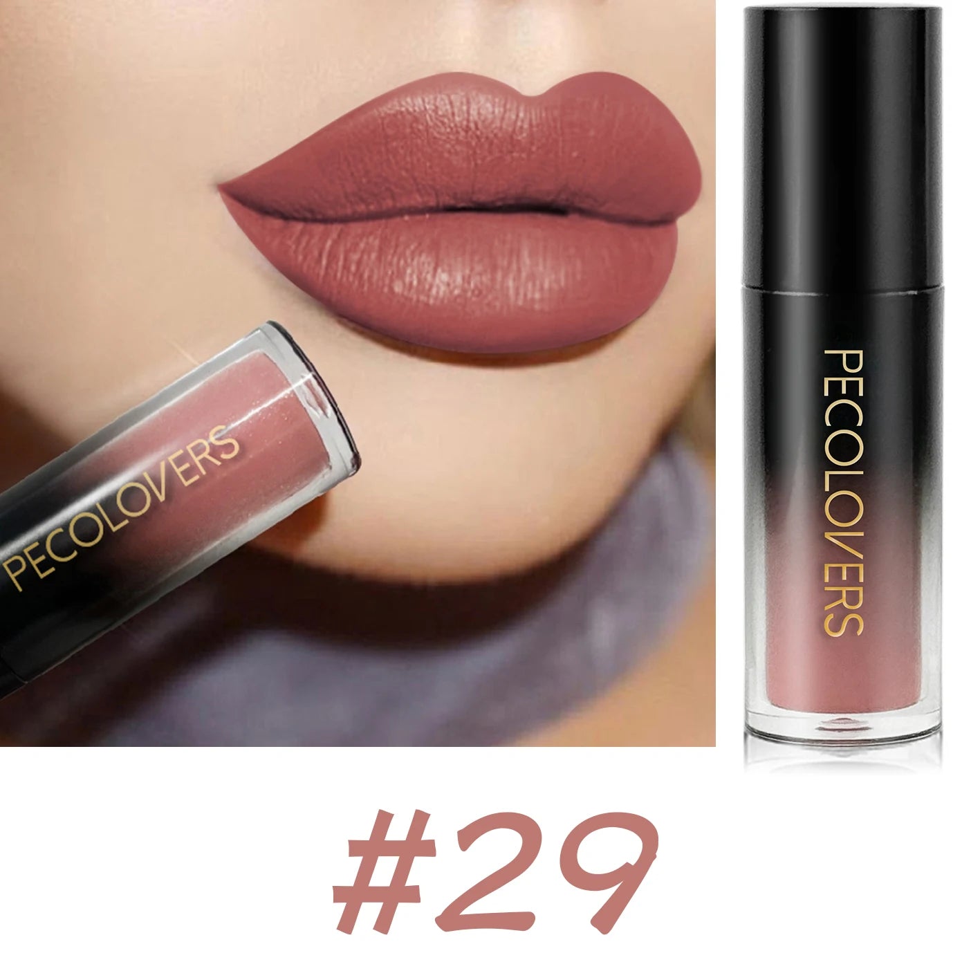 Velvet Matte Lipstick Sexy Red Lip Gloss Waterproof Long Lasting Easy Coloring Non-fading Non-stick Cup Liquid Lip Stick Zpaxo 29