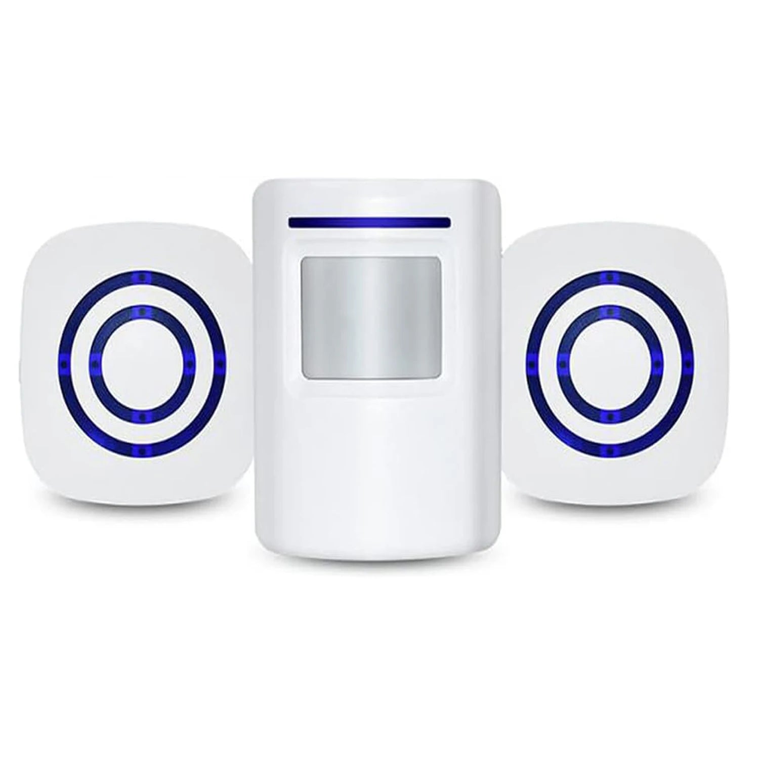 Wireless Outdoor Doorbell Kit with Motion Sensor Detector Infrared Driveway Warning Gong US/EU Plug-in Receivers for Home Securi Zpaxo