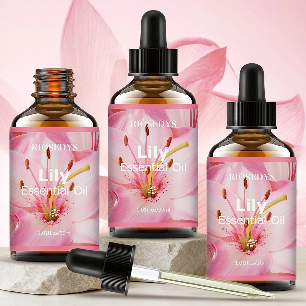 Lily essential oil, with its delicate floral fragrance, is suitable for aromatherapy and body massage. Zpaxo