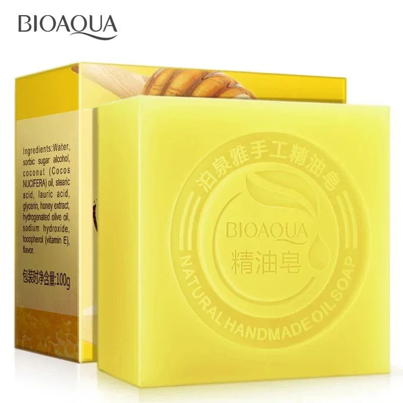 BIOAQUA Natural Essential Oil Handmade Soap – 9 Scents 100g Essential Oil Soap Zpaxo Honey China Mainland