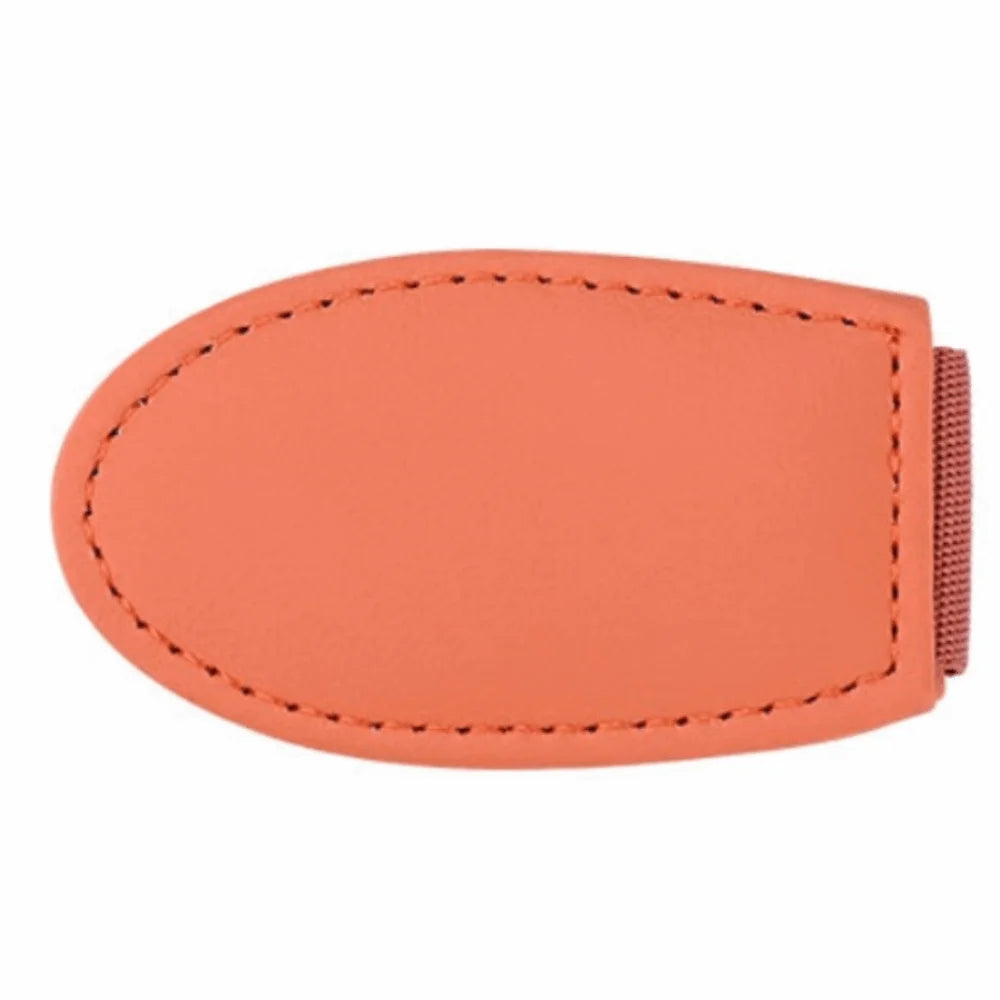Magnetic Car Seat Belt Clip Adjustable PU Fixed Limit Stable Zpaxo Orange